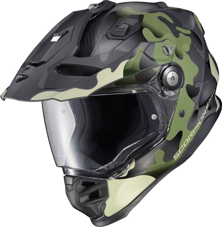 Scorpion Exo - Xt9000 Carbon Full Face Helmet Gilley Green Lg - XT9-2355