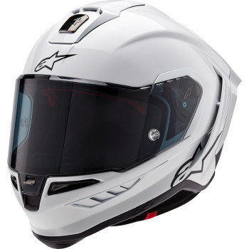 Alpinestars - S-r10 Solid Helmet Wht Gls/blk Mt M - 8200124-2170-M