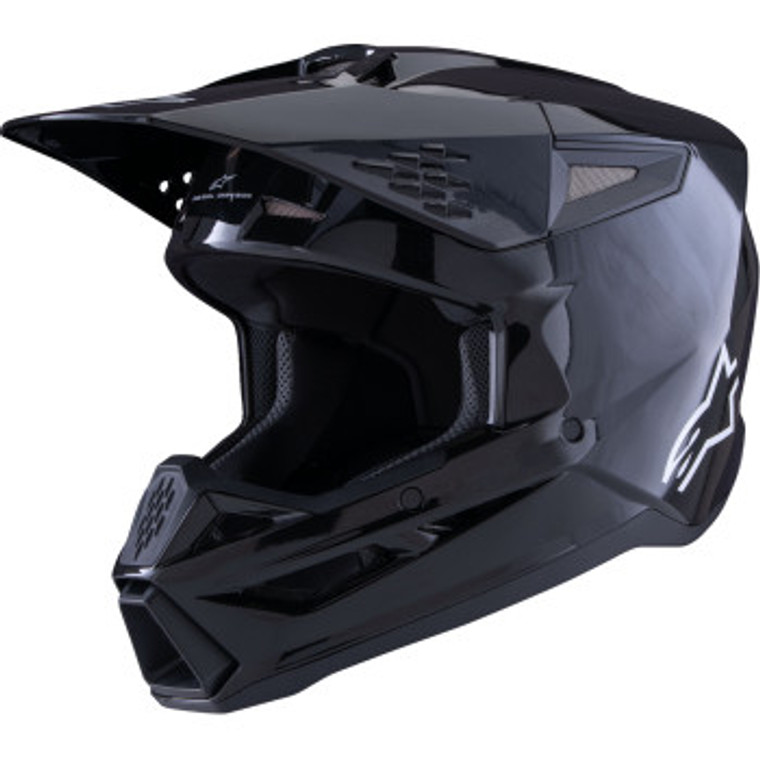 Alpinestars - Helmet Sm3 Solid Black Glossy Ece06/dot S - 8300326-1180-S