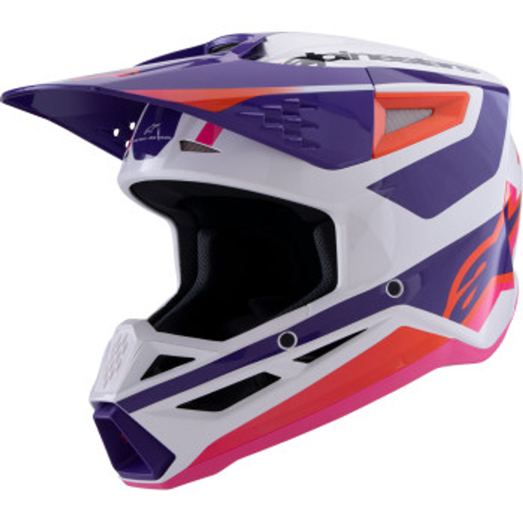 Alpinestars - Helmet Sm3 Heat Wh/pr/pk Gloss Ece06/dot Xxl - 8301026-2052-XXL