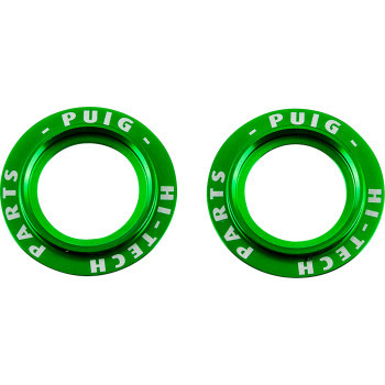 Puig Hi-tech Parts - Axle Slider Rings Univ Green - 20271V