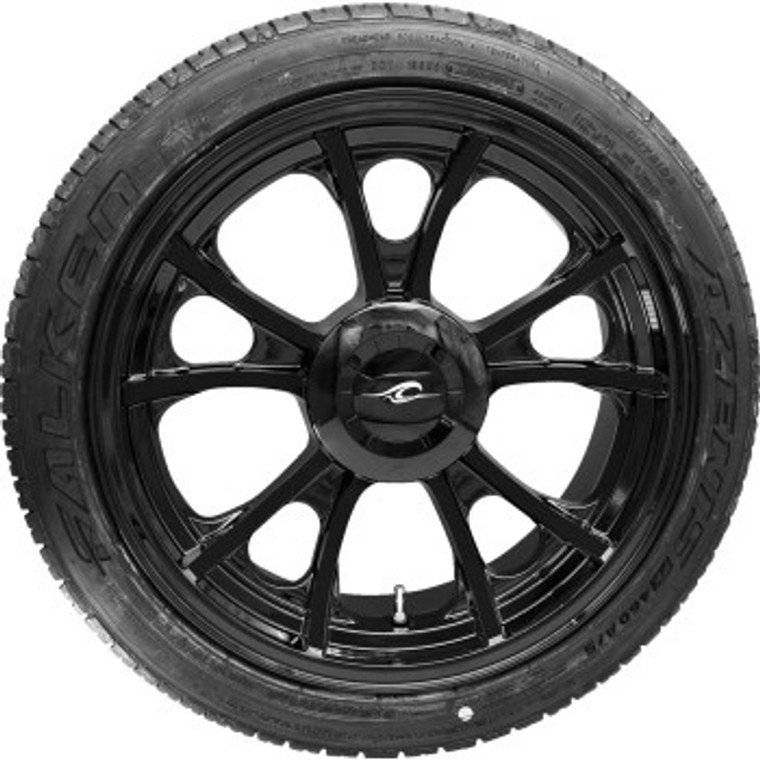 Coastal Moto - Wheel Rear Largo 3d Trike W/tire Solid Black 18" - PKG-LGO-187T-SB