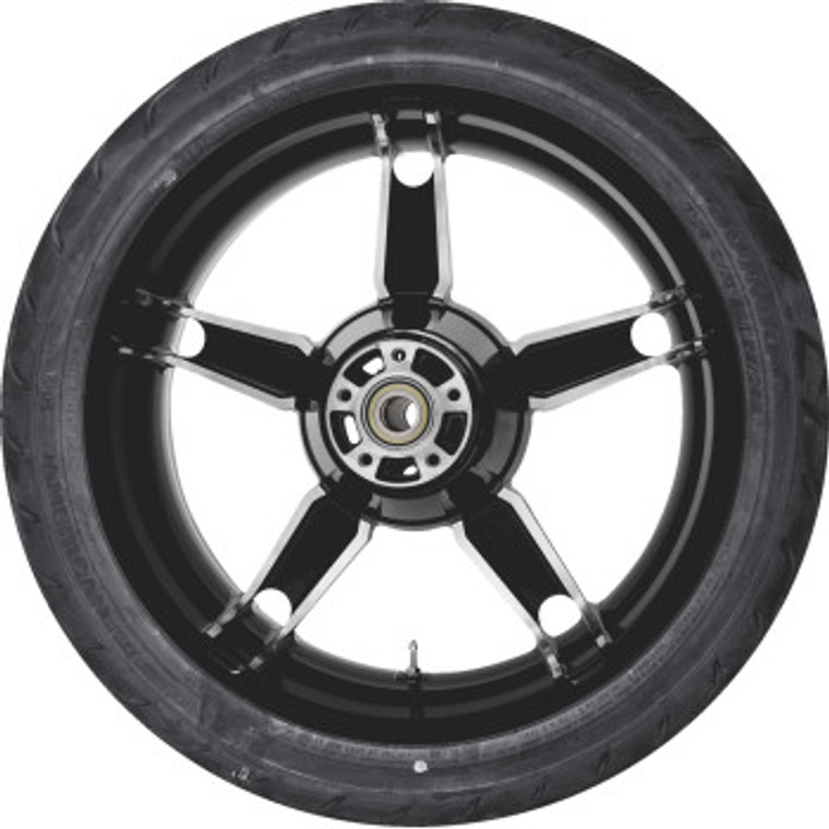 Coastal Moto - Wheel Rear Daytona W/tire Abs(tpms) Blk Cut 18" 09 Touring - PKG-DAY185BC-24ABST