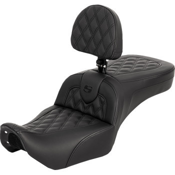 Saddlemen - Seat Roadsofa Ls W/ Driver Backrest - 822-11-182BR
