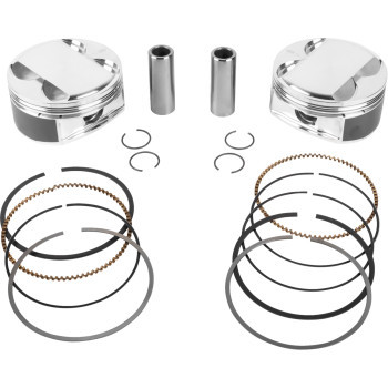 Je Pistons - Piston Kit Hd M8 108 4.075 Bore 4.500 Stroke 12:1 - 398761