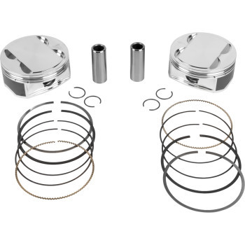 Je Pistons - Piston Kit Hd M8 108 4.250 Bore 4.500 Stroke 12:1 - 398763