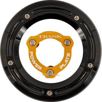 Trask - Derby Cover And Power Plate Kit M8 Fl Blk/gld - TM-0051-BK-GD