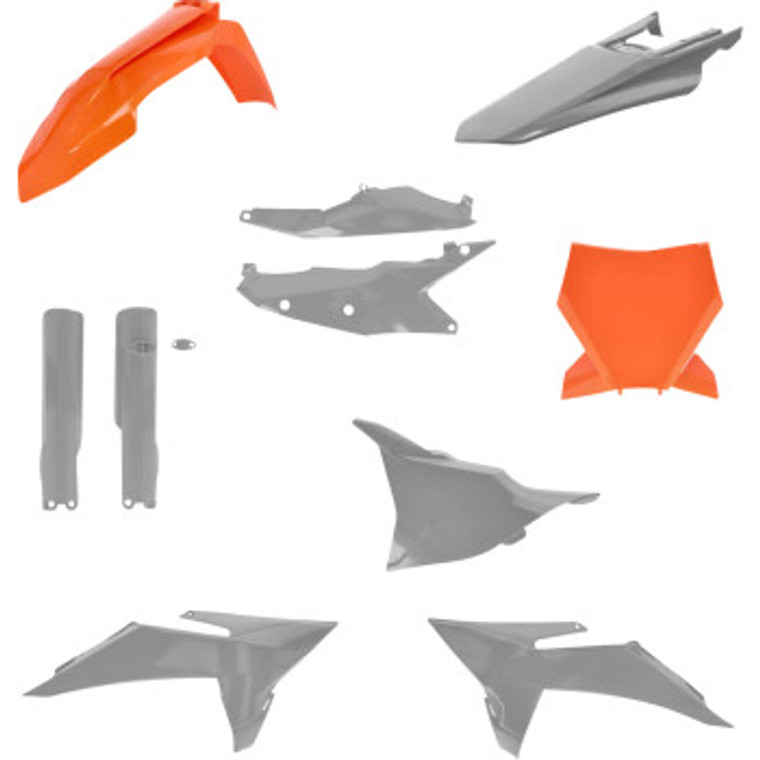 Acerbis - Plastic Kit Full Ktm Orange/grey - 2986811011
