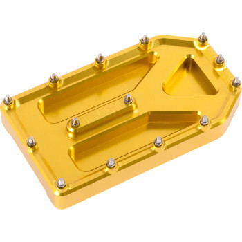 Thrashin Supply Co. - Pad Brake Pedal Aggressor Touring Gold - TSC-2220-5