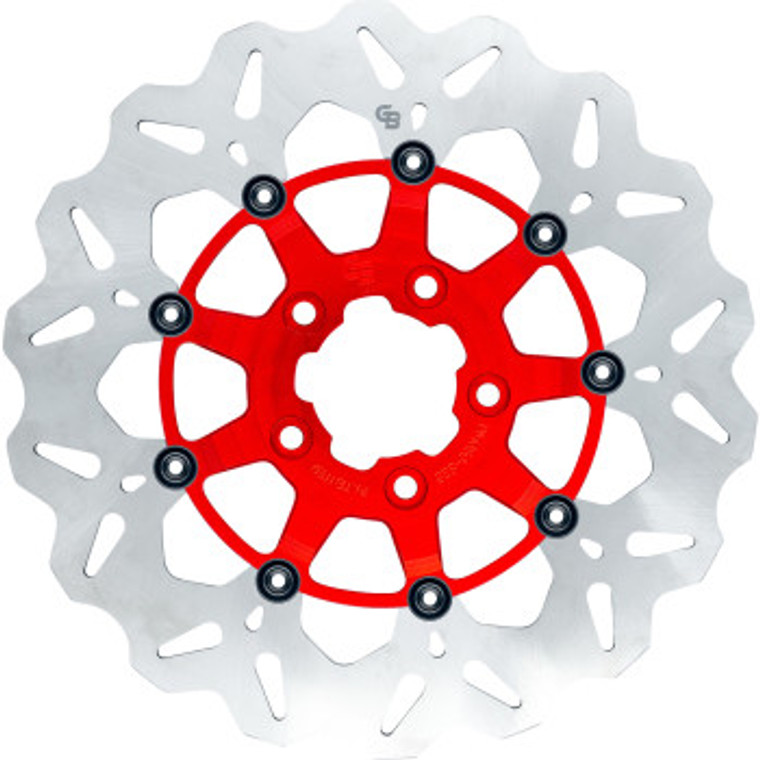 Gbrakes - Brake Rotor Rear Wave Floating Red - GBDU021
