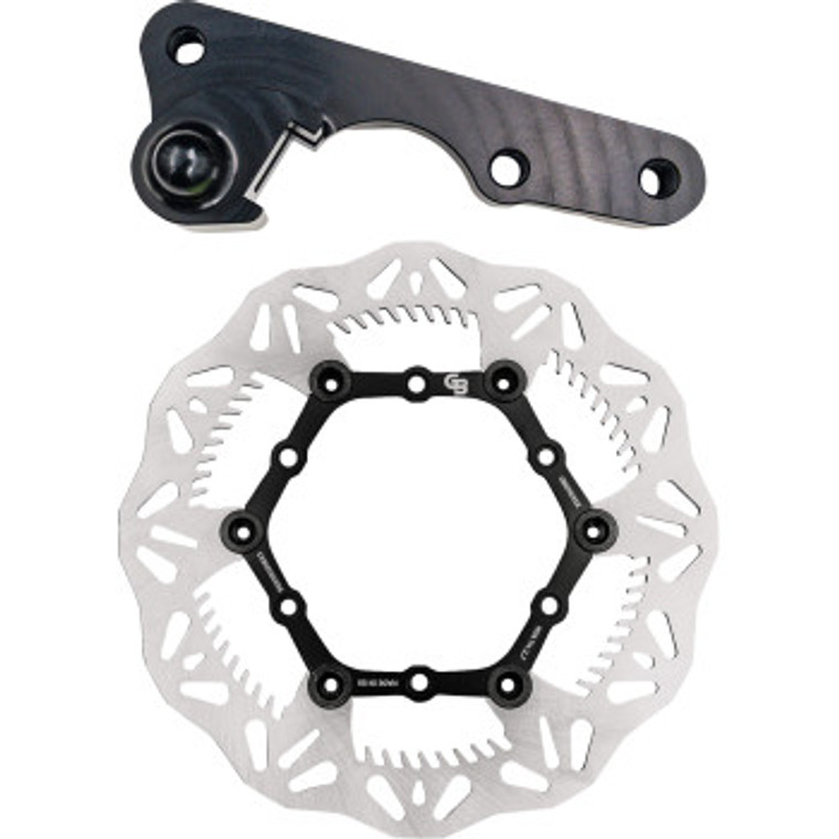 Gbrakes - Brake Rotor Kit 270mm Floating Wave Rotor + Bracket - GBDOS6