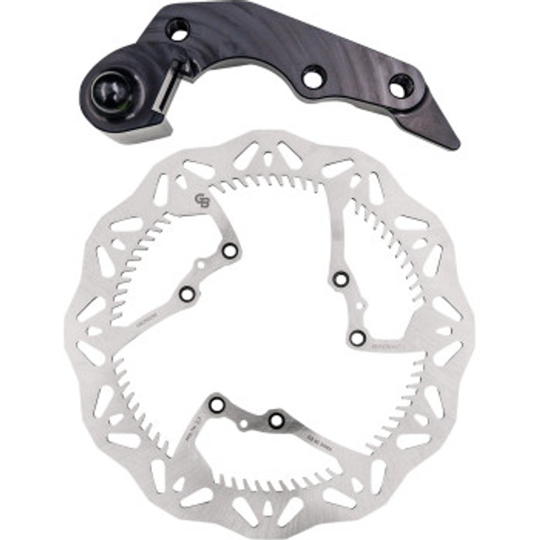 Gbrakes - Brake Rotor Kit 270mm Solid Mount Wave Rotor + Bracket - GBDOS212