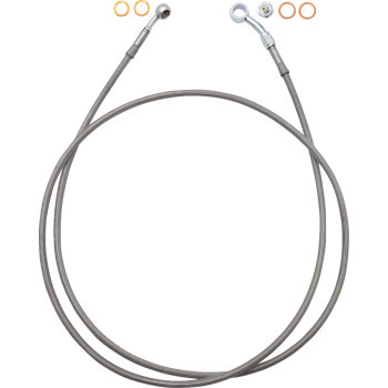 Fat Baggers Inc. - Ez Install Brake Line Full Length 65" Stnl Braid - 110065