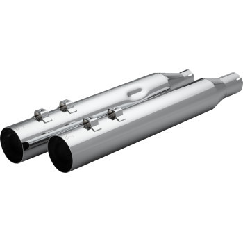 Khrome Werks - Muffler 4.0" M8 Straight Cut Chrome - 40FST-1011-CHR