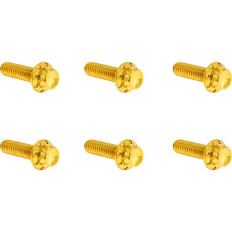 Arlen Ness - Hardware Kit Titanuim 12pt Trans Top Cvr Gold - 300-949