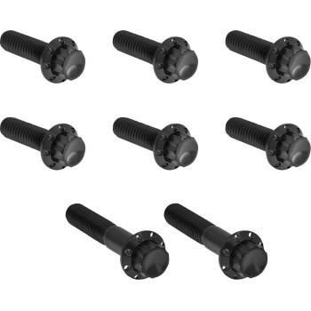 Arlen Ness - Hardware Kit Titanium 12-pnt Tc 6-spd Trap Door Black - 300-713