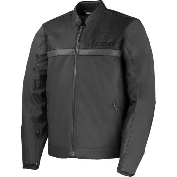 Icon - Jacket Midhawk Black 2x -