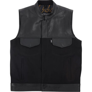 Thrashin Supply Co. - Vest Kanan Leather Denim 3xl - TMJ-13-13