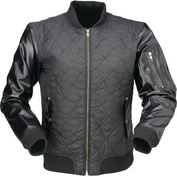 Z1r - Jckt Wm Txt Bomber Blk 1w -