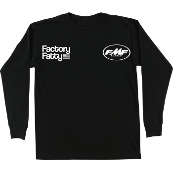 Fmf - Tee Long Sleeve Factory Fatty Black Lg - HO25119900BLKLG