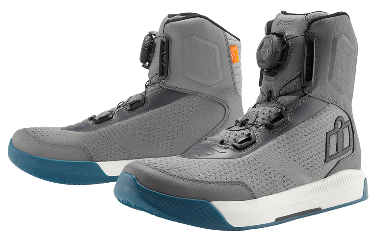 Icon - Overlord Boots - Gray - Size 10 - Overlord Boots - 3403-1273