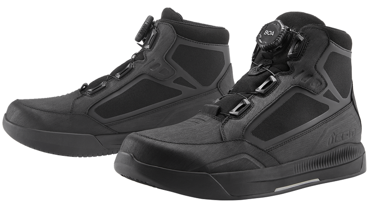 Icon - Patrol 3 Waterproof Boots - Black - Size 8 - Patrol 3 Waterproof Boots - 3403-1281