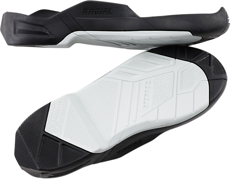 Thor - Radial Boots Replacement Outsoles - Black/White - Size 12-13 - Radial Boots Replacement Outsoles - 3430-0899