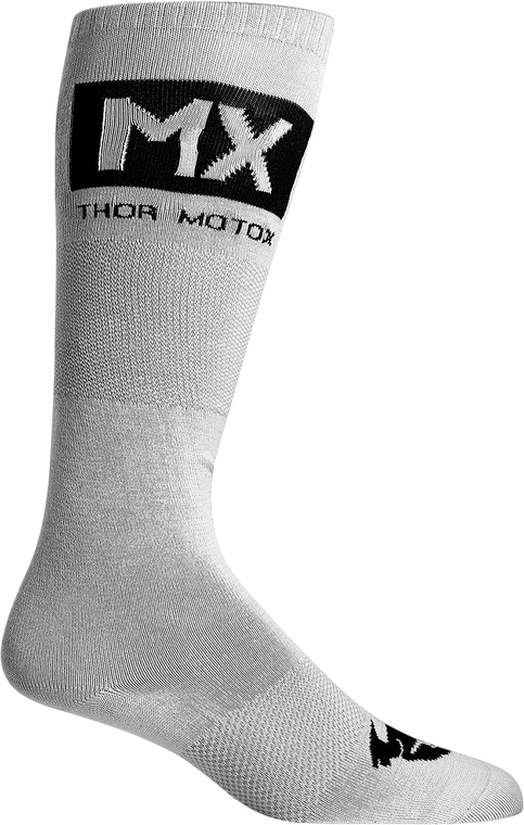 Thor - Youth MX Cool Socks - Gray/Black - Size 1-6 - Youth MX Cool Socks - 3431-0664