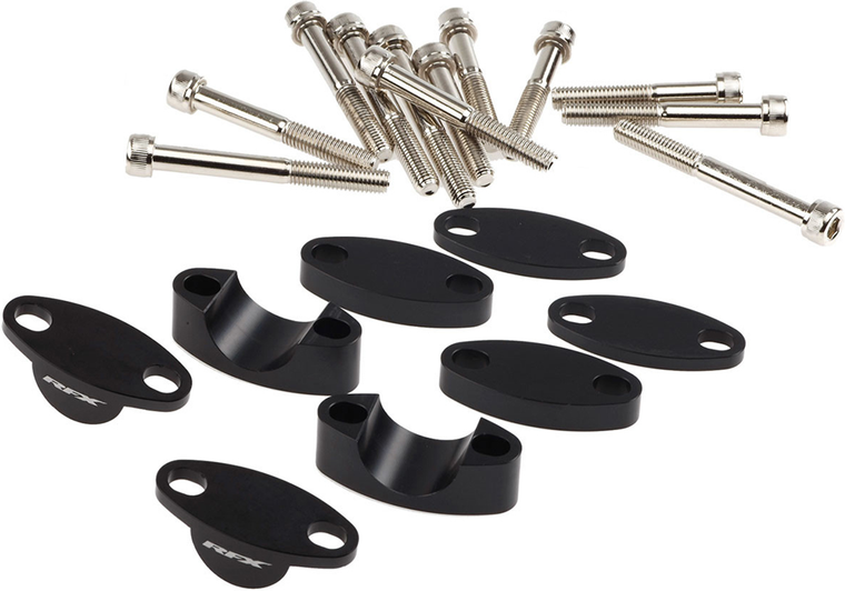 Rfx - Handlebar Riser Kit 1 1/8" Black 25mm/30mm/35mm/40mm - FXHM 90128 55BK