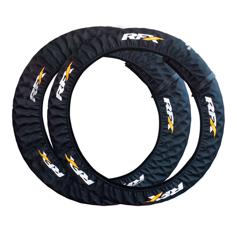 Rfx - Factory 250/450 Tire Covers Black Pair - FXTC 10000 99BK
