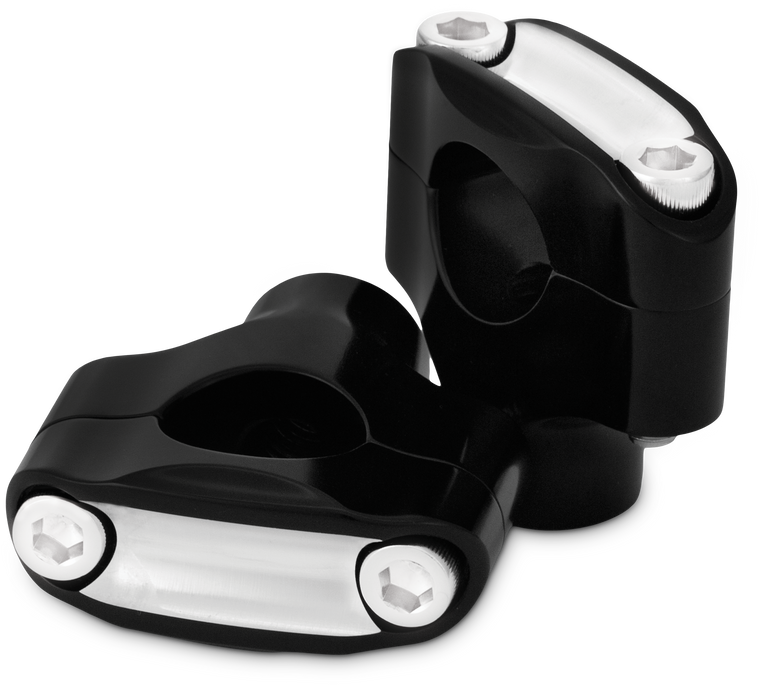 Burly Brand - Reaper 1-1/2" Risers 1" Bar Set - Black Machined - B12-8015BM