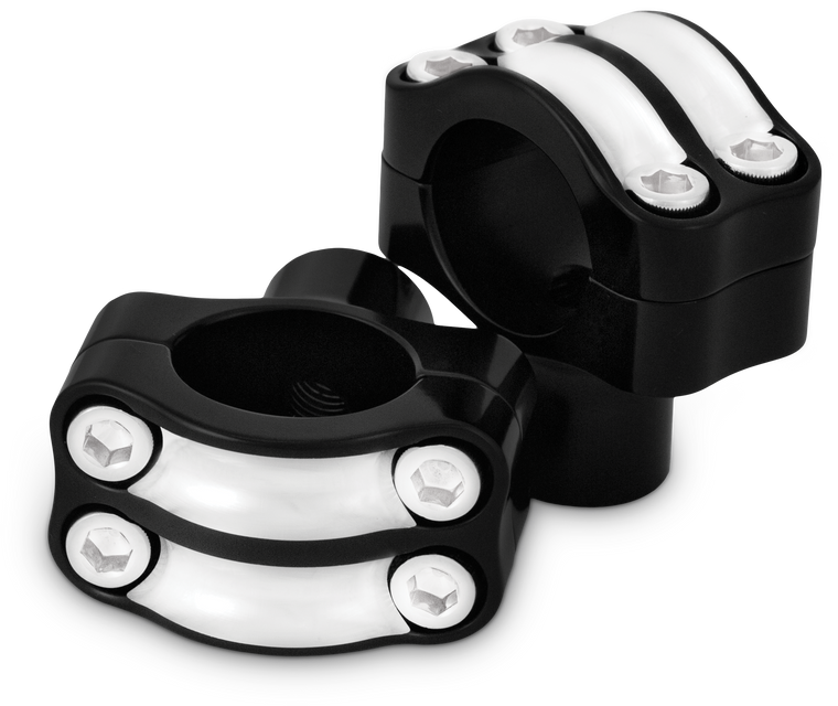 Burly Brand - Reaper 1-1/2" Risers 1.25" Bar Set - Black Machined - B12-8012BM