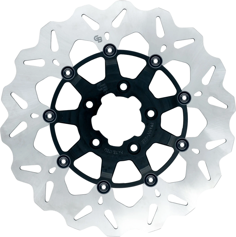 Gbrakes - Rotor 12.5" Floating Wave Fr Black - GBDU007