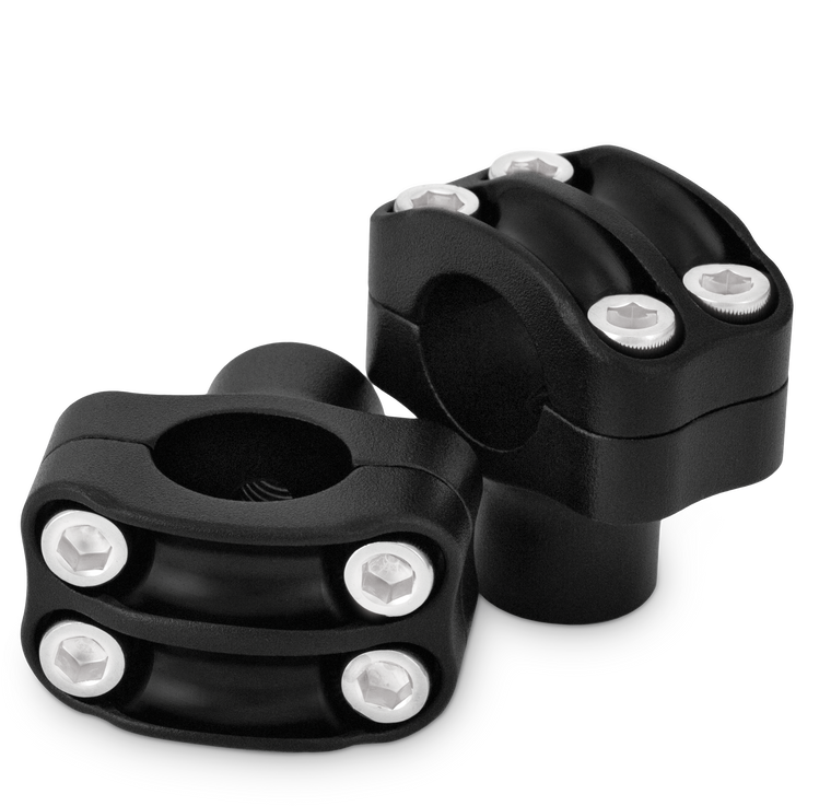 Burly Brand - Reaper 1-1/2" Risers 1" Bar Set - Texture Black - B12-8011TB
