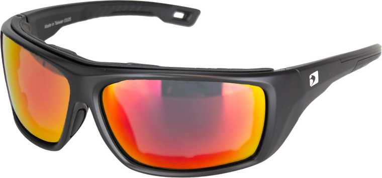 Bobster - Deadwood Sunglesses M Blk Gray Red Revo Lens - BDW003