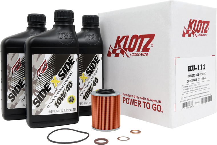 Klotz - Cfmoto Sxs 3qt Synthetic Oil Change Kit - KU-111