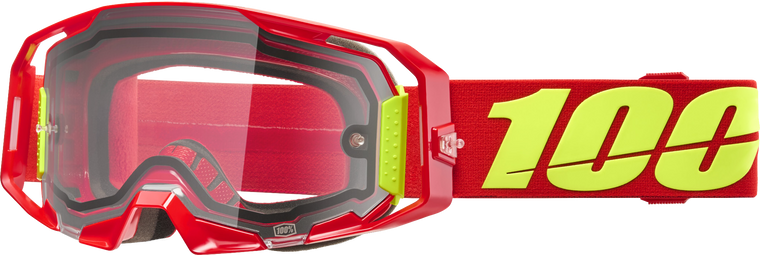 100-percent - Armatic  Enduro Moto Goggle Red Clear Lens - 50070-10005
