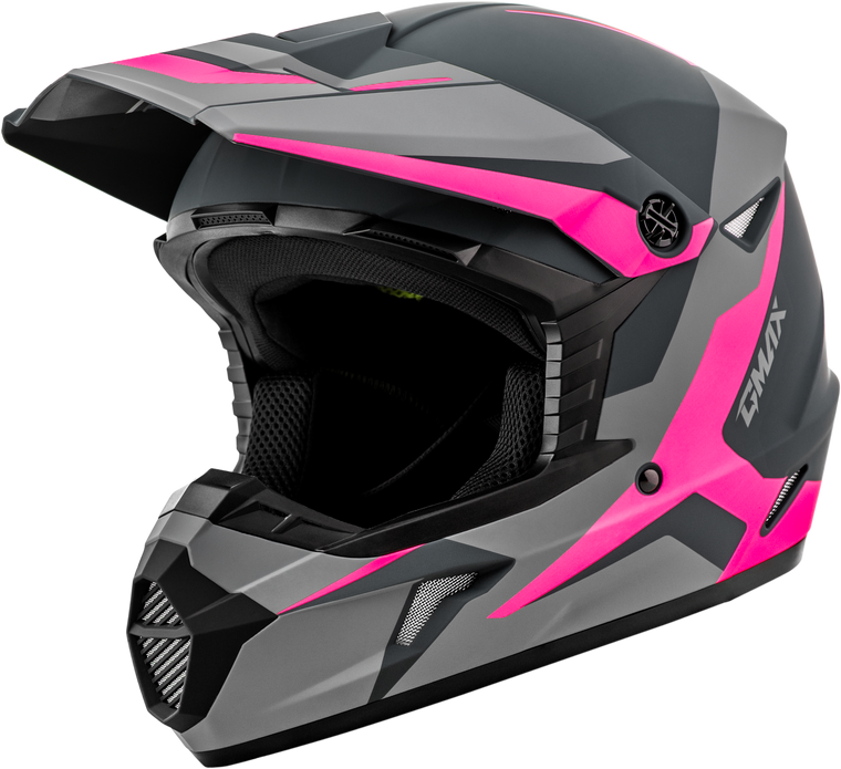 Gmax - Mx-46y Cyclus Helmet Matte Grey/pink Ys - D3466340