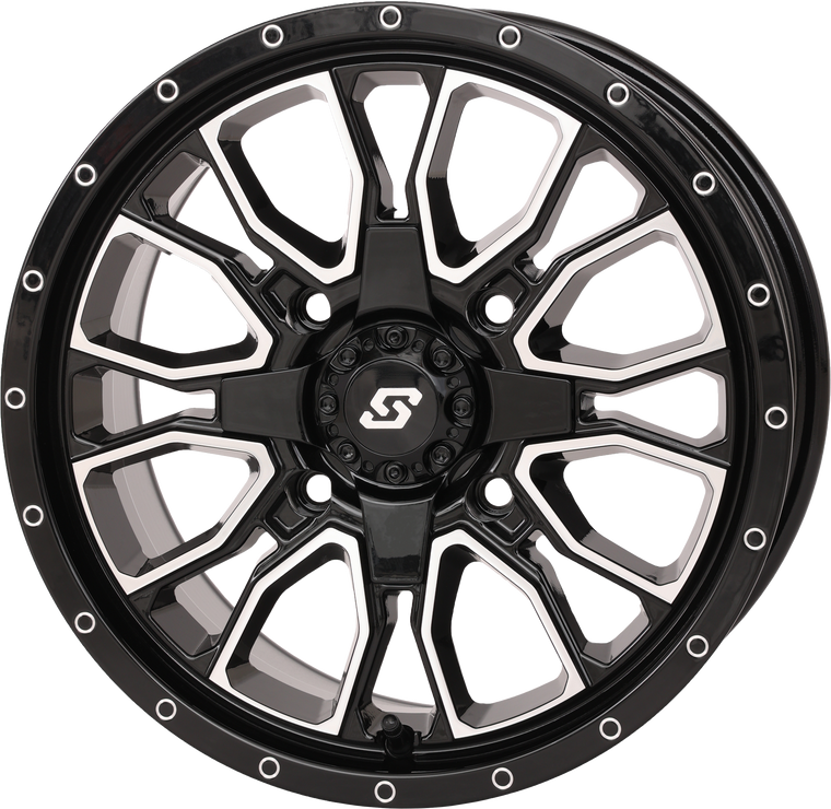 Sedona - Fusion Dd Wheel  15x7 5+2 4/137 & 4/156 Gloss Blk/mach - 570-9108