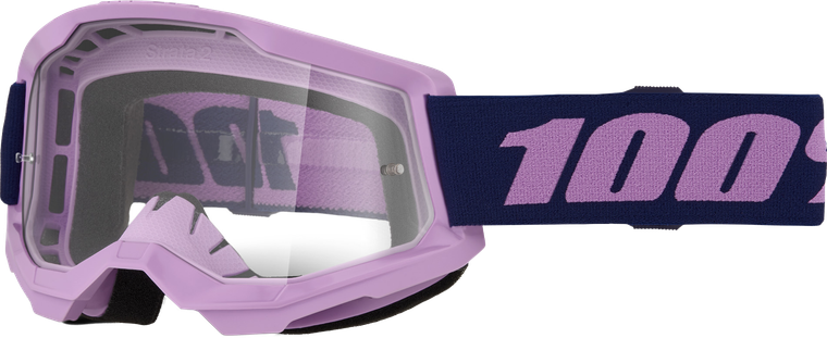 100-percent - Strata 2 Goggle Purple Clear Lens - 50027-10025