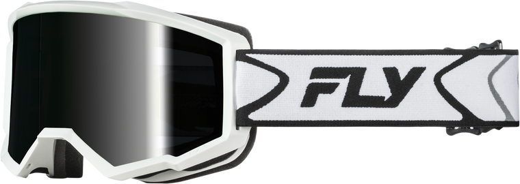 Fly Racing - Zone Goggle White/black W/dark Smoke Hydrophoc Lens - 37-51169