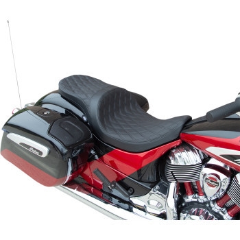 Drag Specialties - Seat Lw Tr Ddiam Blk Solr -
