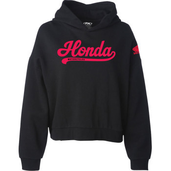 Factory Effex - Hoodie Womens Honda Scripty Black Sm - 29-88300