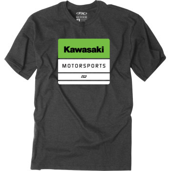 Factory Effex - Tee Youth Kawasaki Phase Heather Charcoal Md - 29-83102