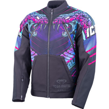 Icon - Jacket Synthwave Merc3 Lazer Cobra Black Sm -