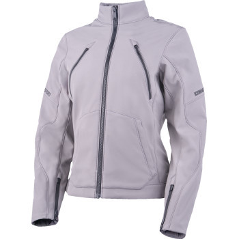Icon - Jacket Wm Merc3 Grey 2x -