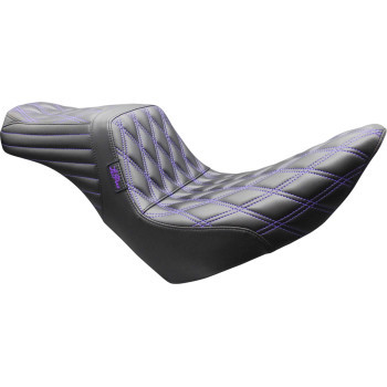 Le Pera - Seat Tailwhip Dbl Dmd Purple Thread - LYR-580DD-P01