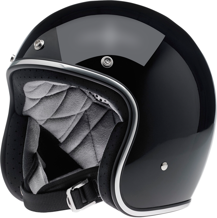 Biltwell - Bonanza Helmet - Gloss Black - 2XL - Bonanza Helmet - Solid - 1001-101-206