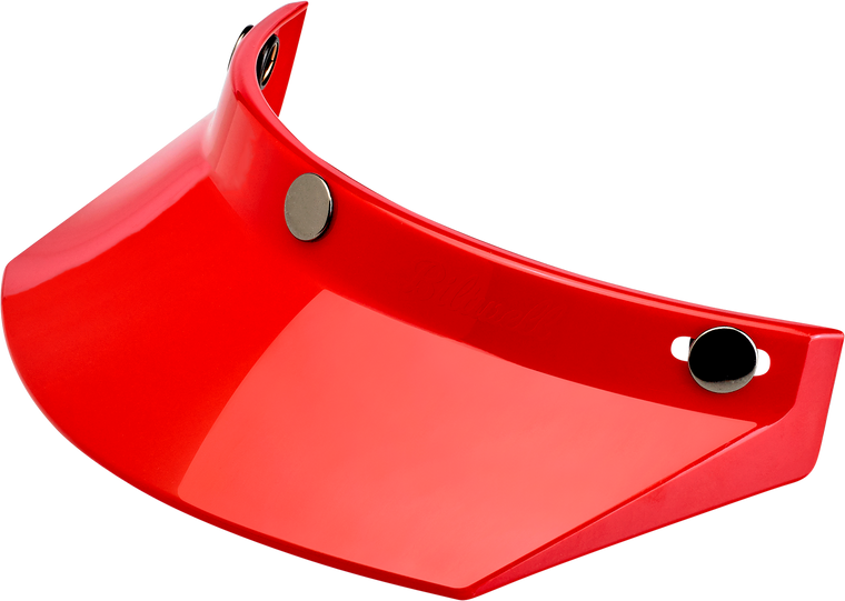 Biltwell - Moto 3-Snap Visor - Red - 3-Snap Moto Helmet Visor - 2002-563 Biltwell - Moto 3-Snap Visor - Red - 3-Snap Moto Helmet Visor - 2002-563
