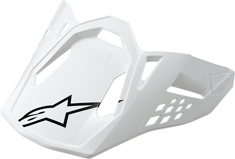 Alpinestars - Supertech M8/M10 Visor - Gloss White - Supertech M10/M8 Visor - 89810192180OS